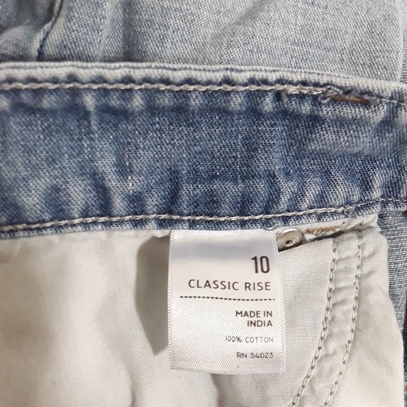 Womens Classic High Rise Jean Shorts 10 - Picture 5 of 5
